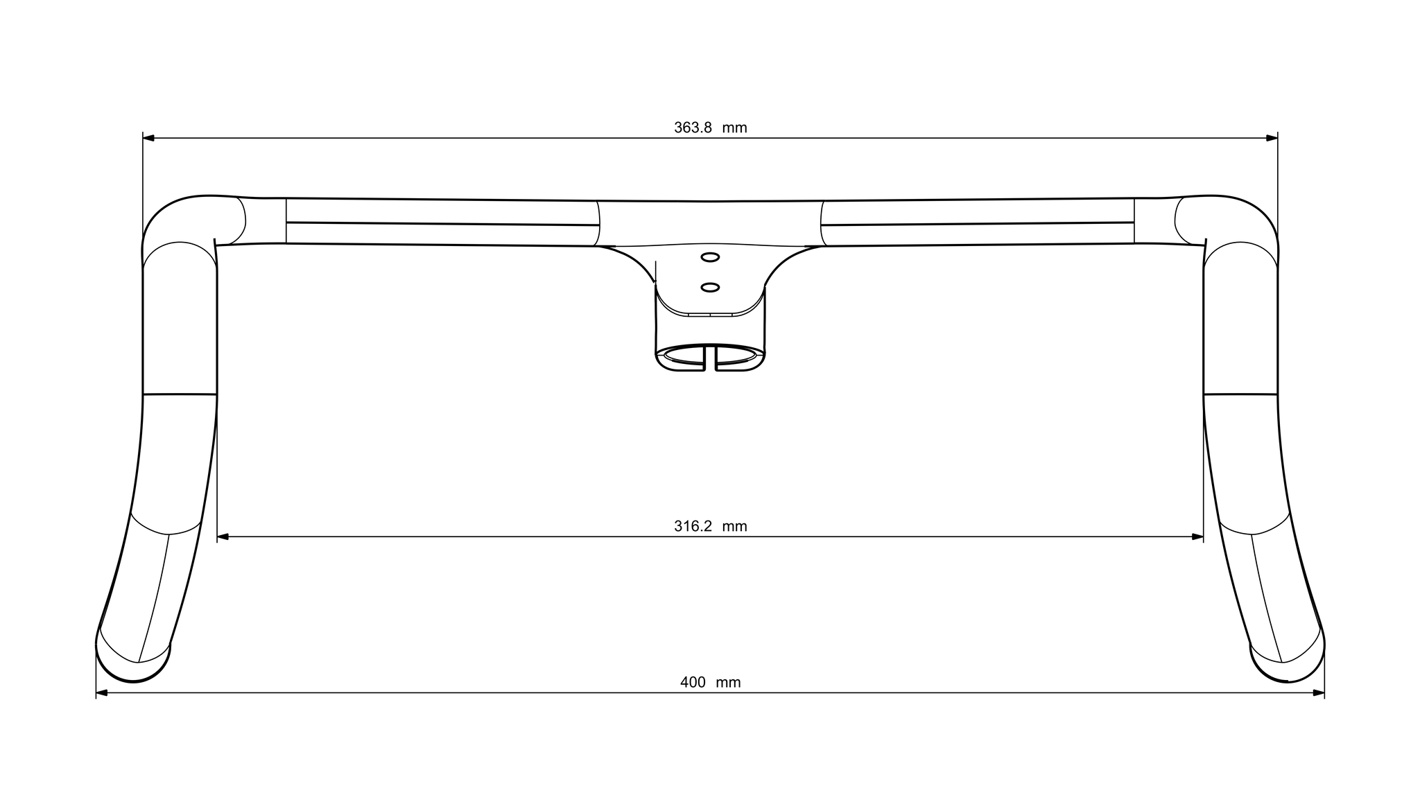 Dimensions for 80 mm 36/40 bar.